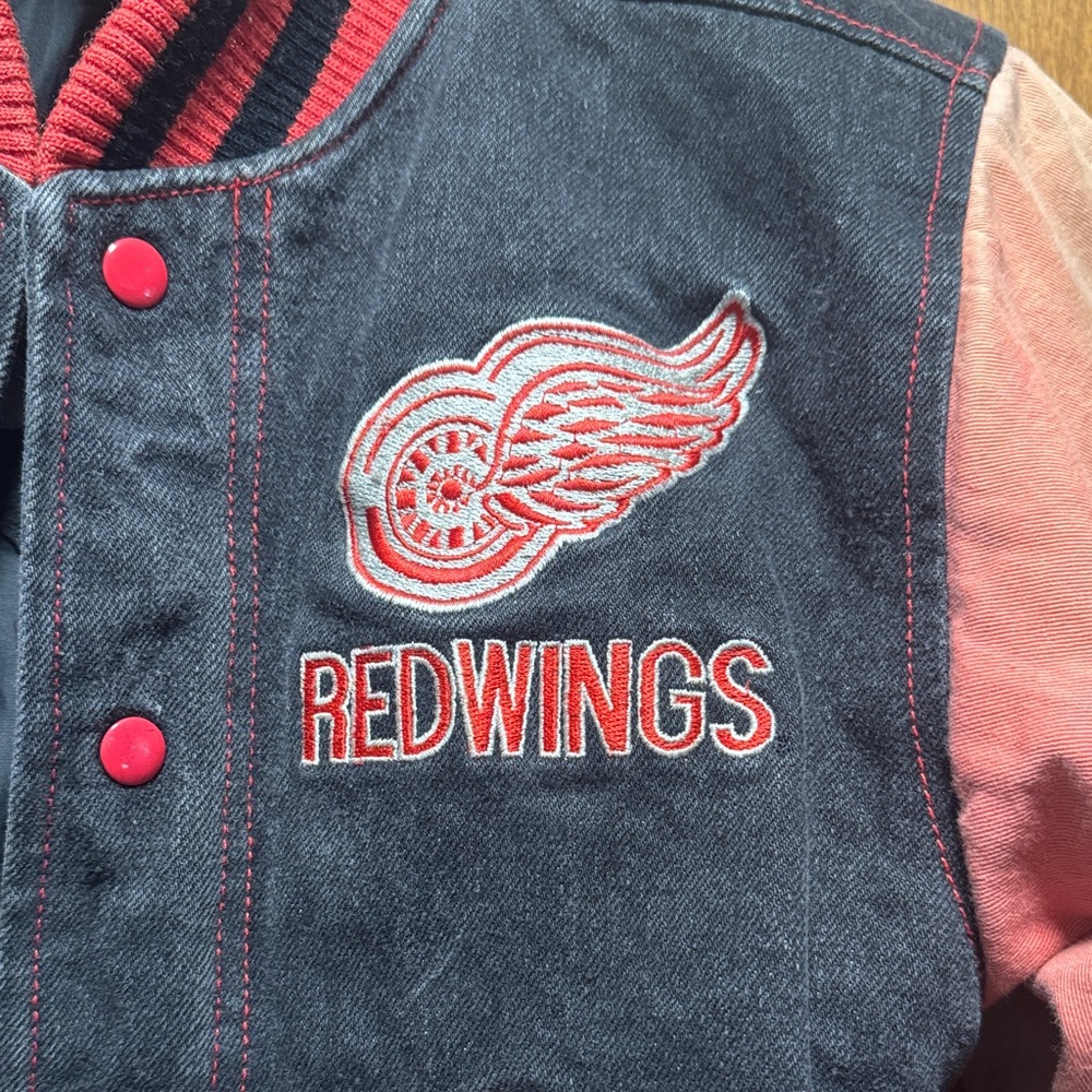 Authentic Vintage Red Wings Kids Jean Jacket - Picture 2 of 16